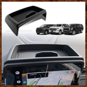 Muslogy front view of black dash tray showing clean storage and neat appearance