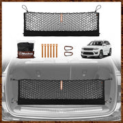 Muslogy front view installed in Jeep Grand Cherokee WL, secures cargo neatly