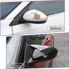 MUXEE side profile installed on car mirror demonstrating seamless match