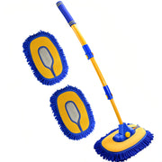 MVEQRRN front view showing blue long-handle brush for easy vehicle reach