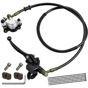 MWMNUN mini bike brake kit front view showing full kit, clear fit guidance