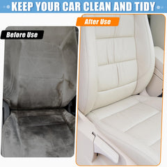 MYFAMIREA steering wheel cover stretched on wheel illustrating snug fit and hygiene