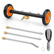 MYPIN front view of 16-inch underbody cleaner showing full assembly and benefit of reach