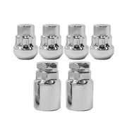 Mysttoo front view of lug nut set showing secure anti-theft protection