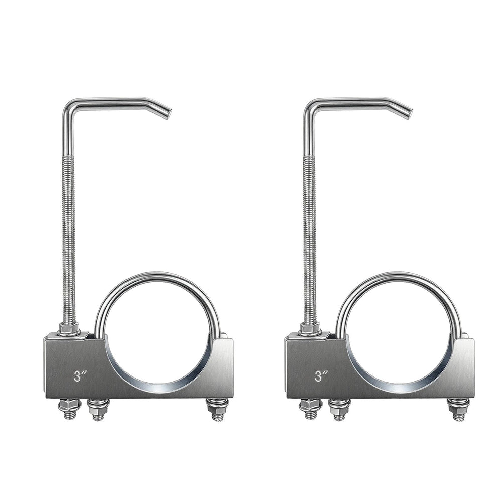 Myzpahn front view of clamp hanger showing secure fit and durability