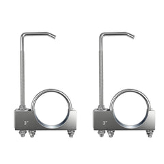 Myzpahn front view of clamp hanger showing secure fit and durability