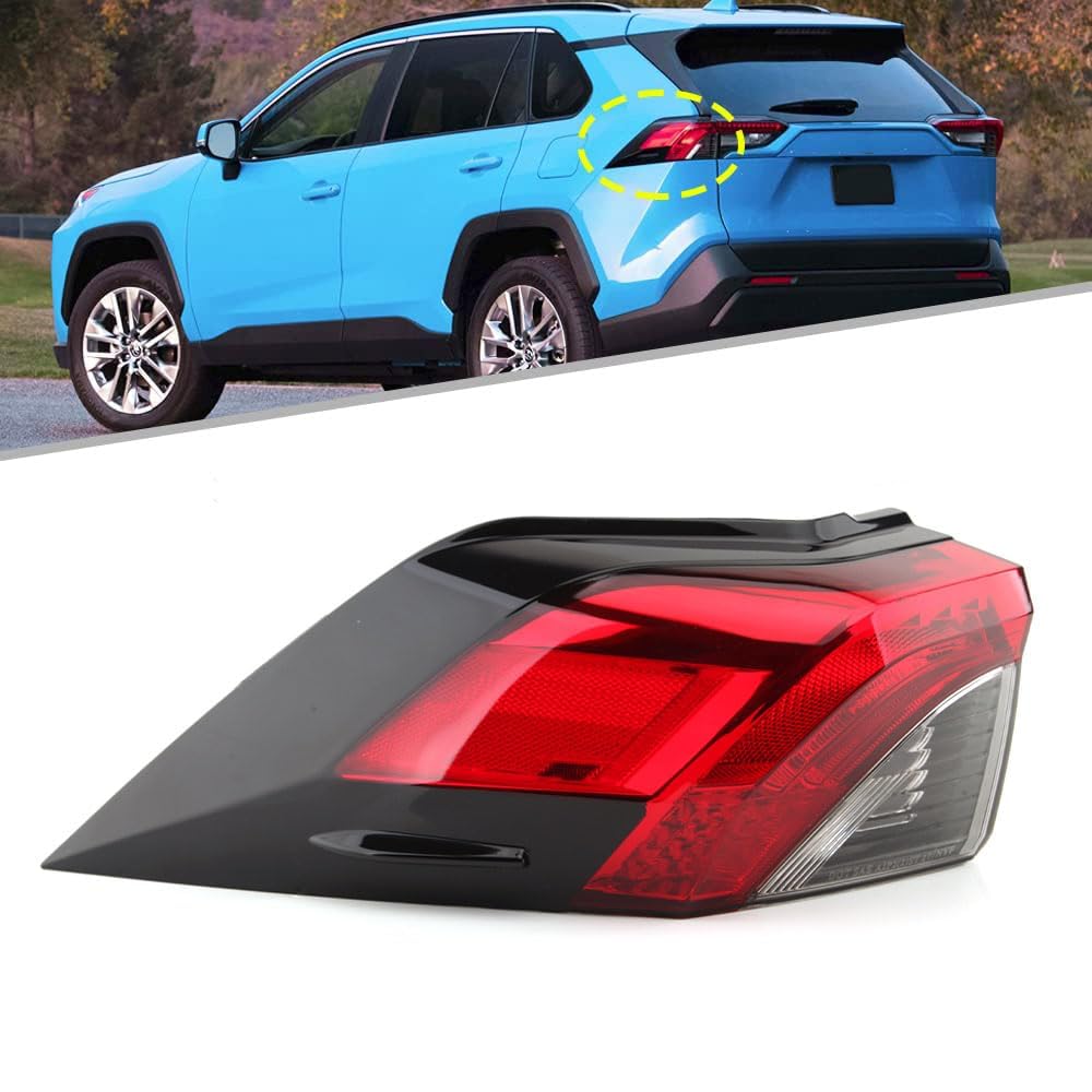 MZORANGE left tail light front view showing OEM-style finish and improved visibility