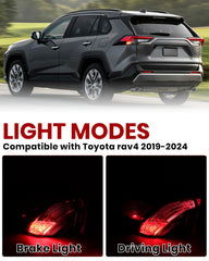 MZORANGE tail light mounted on Toyota RAV4 showing direct-fit restoration benefit