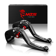 MZS black levers front view showing compact profile and sleek finish for improved style