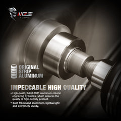 MZS kit next to ruler showing compact size and straightforward installation