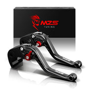 MZS front view of black levers showing fit and finish, improved control