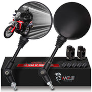 MZS front view showing round mirror and clear vision benefit