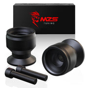 MZS front view of spool showing polished face and secure stand contact