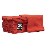 Nabob Wipers front pack showing 25 red shop towels and branding benefit