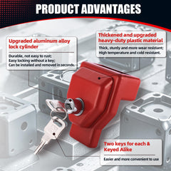 NAKANEKO two keys beside lock offering convenient backup access