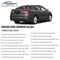 Nakuuly installed on Ford Fusion passenger side showing compatibility benefit accurate fit