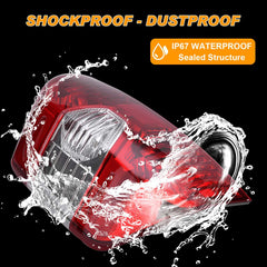 Nakuuly tail light rear cavity and seal showing waterproof protection benefit