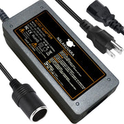 NALAKUVARA front view of adapter showing socket and plug, highlights portability