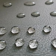 NANO Z COATING water beading on leather boot, demonstrates waterproof protection