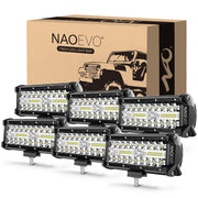 NAOEVO front view of 7-inch bar showing compact robust housing and bright output
