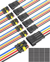 NAOEVO front view of 4-pin connector pack showing components and benefit of complete kit