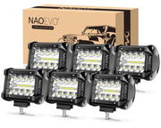 NAOEVO front view packed set showing all six pods for powerful lighting