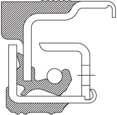 National close-up of seal lip and spring showing detail and durability for longer service life