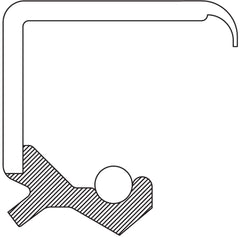 National 710563 close-up of lips and spring for leak-resistant protection