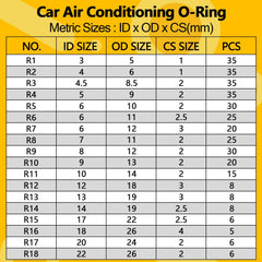 NBRINGO open clear case with organized O-ring compartments for fast selection