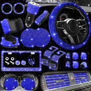 NBTEPEM full blue bling set arranged to show all pieces and matching style