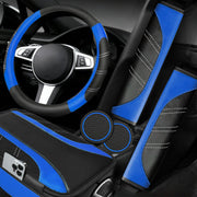 NBTEPEM front view of full blue 6-piece set, adds coordinated style