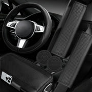 NBTEPEM steering wheel cover front view showing fit and sporty look