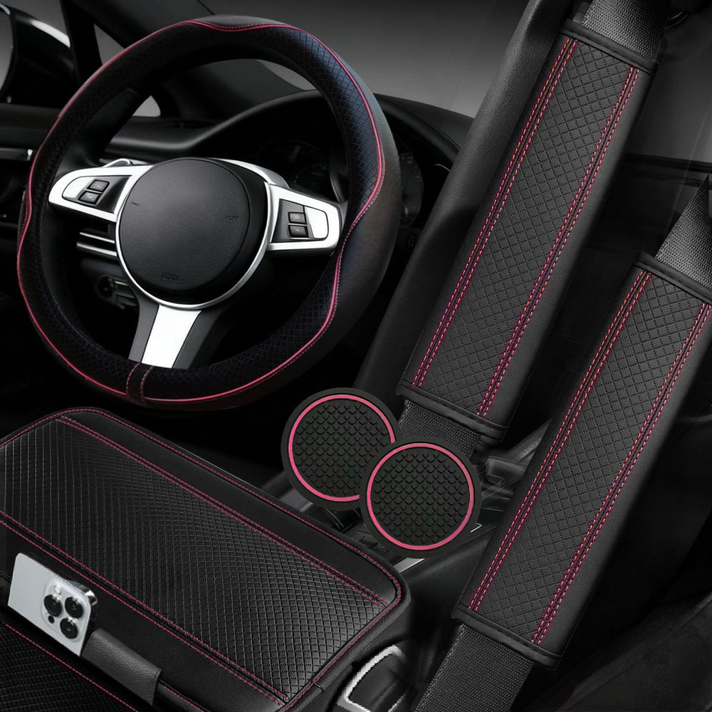 NBTEPEM steering wheel cover front view showing grip and color benefits