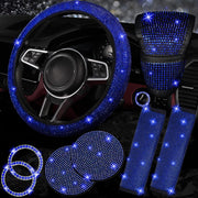 NBTEPEM steering wheel cover front view showing sparkle and improved grip