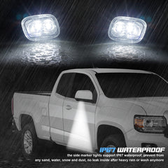 NDRUSH installed on F-150 side mirror demonstrating clearer ground illumination