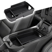 Neepiar front view of console organizer showing neat fit and quick access for Terrain
