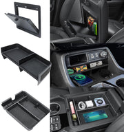 Neepiar front view of center console organizer showing neat layout and easy access