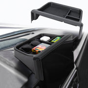 Neepiar front view installed in Tacoma console showing organized storage benefit