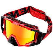 NENKI front view showing red lens and full goggle benefit clear vision