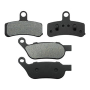 Neomech front and rear brake pads in packaging showing fitment and benefit