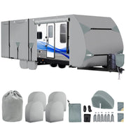 Neorexon front view showing full trailer cover protecting exterior