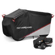 NEVERLAND front overview of cover protecting an ATV, shows full coverage benefit