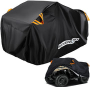 NEVERLAND front-view cover fitted on ATV showing full protection