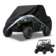 NEVERLAND front view cover on UTV showing full protection and weather defense