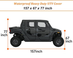 NEVERLAND installed on a 4‑6 seater UTV showing complete exterior protection