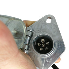 NEW SUN 12-inch harness laid beside ruler, extra length for brake wiring