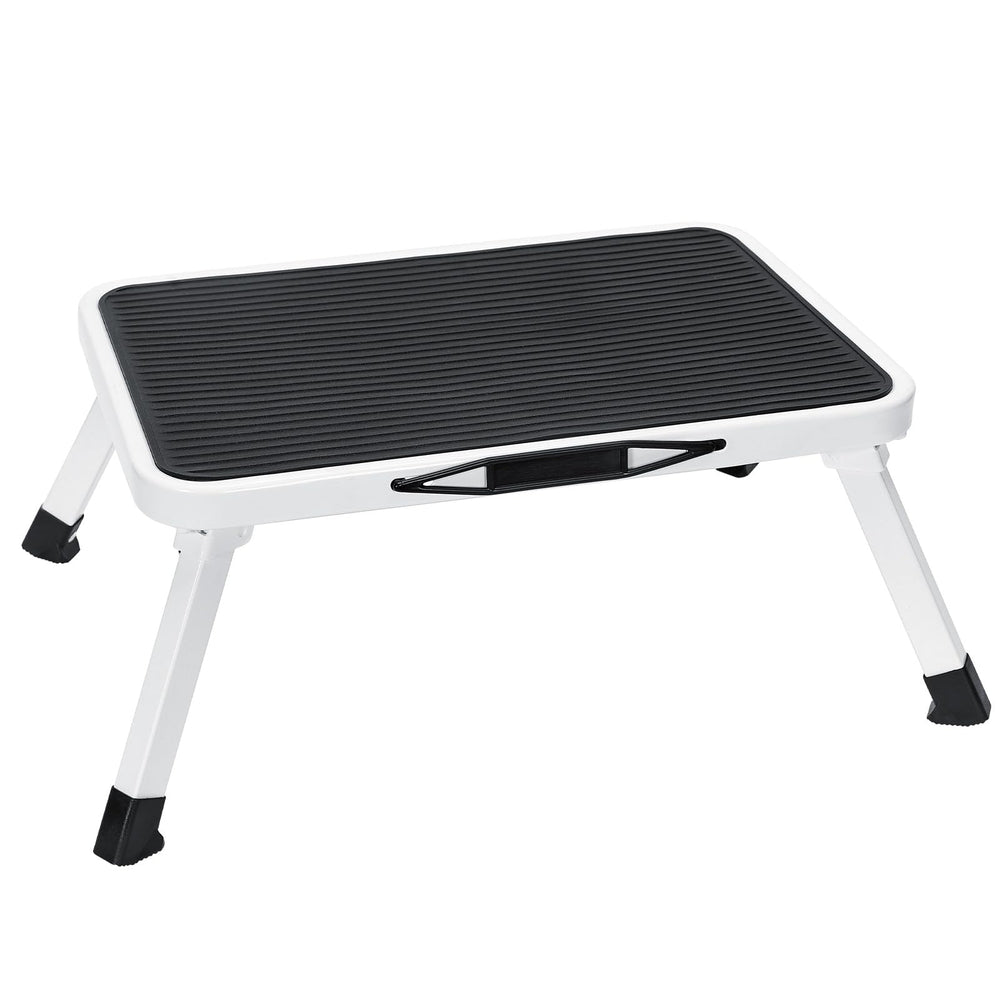 NEWBULIG front view showing sturdy metal frame and compact footprint for safe use