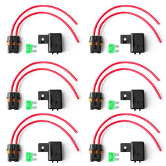 Newdeli front packaging showing six waterproof inline fuse holders for durable protection