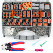 Newdeli front view of full connector kit showing organized components and quick selection benefit