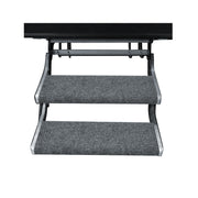 NEWFOM front view of packaged RV step covers showing set of two and labels, adds protection